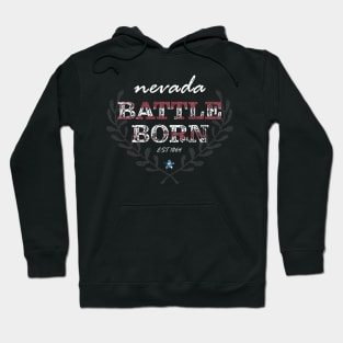 Patriotic Nevada Battle Born Hoodie